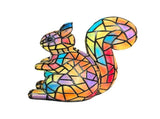 Retro Squirrel Stained Resin Animal Table Lamp,Animal Table Lamp Series Bedside Lamp Small Night V1366-AZ2-W-26932