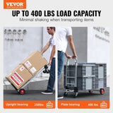 VEVOR Aluminum Hand Truck, 2 in 1, 181 kg Max Load Capacity, Heavy Duty Industrial Convertible V952-DGNSTHC400BEDKOJOV0