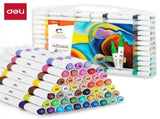 Deli Quick Drying Acrylic Paint Markers Paint Pens Set for Wood, Rock, Canvas, Pens,12 Colors V1370-AZ4-15089