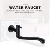 Wall-mounted cold water faucet for washing machine, mop, pool and garden, stainless steel material, V1189-LC-LY-00026