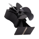 Heat Powered Stove Fan 6 Blade Aluminum Alloy Low Noise Wood Stove Fireplace Fan for Home Log V1294-YM0706-3114230098211