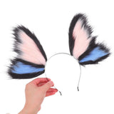 Butterfly Fantasy Plush Headband Soft Fur Wings for Cosplay Party Wear V1370-AZ4-18286