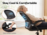 Artiss Mesh Office Chair Computer Gaming Desk Chairs Work Study Mid Back OCHAIR-L-2013-BK