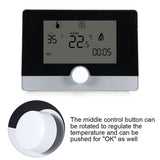 Programmable Thermostat Temperature Controller for Wall hung Boiler Heating System White V1294-YM0722-JY02500-01