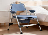 Levede Commode Chair Adjustable Bedside Seat Elderly Pregnant Disability Aid BATH1023-BL-AU