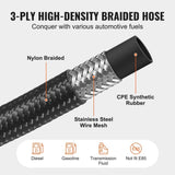8AN Fuel Line Kit, 6.1 m Fuel Hose Kit, 1.0 cm Nylon Stainless Steel Braided Fuel Line V952-QCYYRYRG12G2QDX9GV0