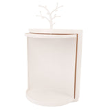 Countertop Corner Storage Cabinet PP 360&deg Rotating Dust Proof Corner Storage Rack for Bathroom V1294-YM0901-3118240207411