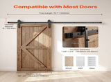6.6FT Sliding Barn Door Hardware Kit, 330 LBS Weight Capacity, Compatible with 36-40 Inches Width & V952-HDSMDGDGDM2DO5VMP001V0