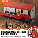 VEVOR 4-Compartment Chicken Nest Box Metal Box with Inclined Nesting Boxes V952-JSCDX1530INCI7BMTV0