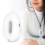 Neck Hanging Necklace Type Mini Portable Negative Ion Air Purifier Low Noise USB ChargingWhite V1294-YM0901-3113200014812