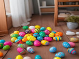 36PCS colorful plastic Easter eggs can be filled with Easter eggs, lucky surprise eggs, Easter V1106-HECD-001