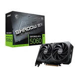 MSI nVidia GeForce RTX 5060 8G SHADOW 2X OC, PCI Express Gen 5 x16, Boost 2527 MHz, CUDA 3840 V1202-V2-VCM-RTX50608GSHADOW2XOC