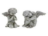 1 Pair Angel Garden Figurines Cute Adorable Home Decoration Resin Angel Garden Sculptures for V1294-YM0901-3111240171311