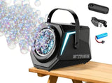 Bubble Machine Automatic Minute Big Bubbles Blower Maker for Outdoor Birthday Parties Black V1263-JX-7295-2