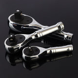 Ratchet Set, 1/4", 3/8", 1/2" Drive Ratchet Handle Wrench 72-Tooth Quick-Release Reversible, Gift V1192-AZ-W-2988
