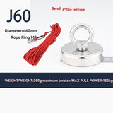neodymium fishing magnet, N52 magnet, magnet fishing kit, deep sea magnet, river magnet fishing, V1102-133-24403-SLR-J120-20R