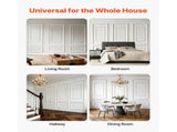 Wall Molding 3 Pack, Wainscoting Panels Kit with Dual-Line Wide & Narrow Profile, Lightweight V952-QMSTJBYXWS319E0MN001V0