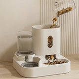 Yellow Automatic Pet Feeder and Water Dispenser - Smart Dog Bowl & Cat Feeder, Universal Pet Feeding V888-ELOSUNG13236