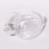 50 Wholesale Pack Iridescent Glass Heart Ornaments Fillable Baubles for Christmas Party Wedding DIY V382-HEARTBAUBLEX50