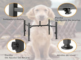 Dog Food Bowl - Metal Food Bowl - Adjustable Dog Food Bowl - Double Food Bowl V1188-ZXY-10152