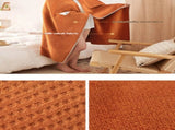 200*230CM Grey Ultra-Soft Dual-Sided Waffle & Plush Fleece Blanket - Large Cozy Throw for Bed & Sofa V888-ELOSUNG32590