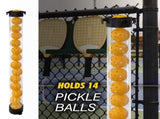 14-Piece Blue 40 Hole Pickleball Balls with Clear Pickleball Ball Retriever Tube for Indoor / V888-ELOSUNG49913