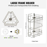 Manual Honey Extractor, 3 Frames Honey Spinner Extractor, Stainless Steel Beekeeping Extraction, V952-SDYMJBXGYC153X6H5V0