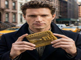 Men'S Wallet Genuine Leather Wallet Alligator-Embossed Wallet Horizontal Wallet - Coffee color V1347-918-64784-COF-M