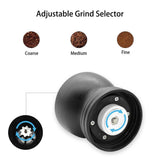 Coffee Bean Grinder - Manual Hand Stainless Ceramic Burr Core Glass Jar Nut Mill V238-SUPDZ-28219838398544