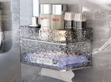 2PCS Stylish Double-Layer Transparent Wave-Textured Tissue Box Holder - Stylish Bathroom Storage V888-ELOSUNG18353