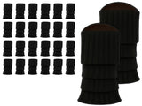 24x Womens Leg Warmers Disco Winter Knit Dance Party Crochet Legging Socks Costume - Black V563-BR-24LEGWARMS-BLK