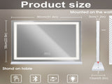 LED Makeup Mirror Bluetooth Touch Sensor Hollywood Vanity V178-66829