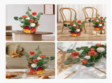 Standing Artificial Flowers Arrangements 4 PCS, 450 mm Tall Faux Flower Decorations for Wedding V952-ZSHQDLSCS175RY2Y4001V0
