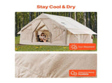 Inflatable Tents for Camping, 4-6 Person Easy Setup Blow up Tent with Hand Pump, 300D Oxford 4 V952-KJZP331MCQWZC4B47V0