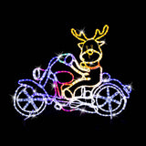 LED Ropelight Motorbike Crew Reindeer V720-XL1436R