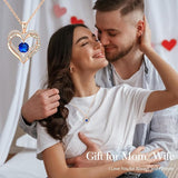 18K Rose Gold Necklaces for Women, 927 Sterling Silver Gifts for Mothers Day, Jewelry for Wife Mom V1164-325772