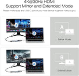 BENFEI USB C Hub 5-in-1 with 4K HDMI Aluminum Case V28-ELEBEN360GY