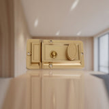 Easyly To Install Surfaces Mount Deadbolts Lock For Wood Or Metal Door Universal Fit Left Right Hand V1366-AZ2-W-17159
