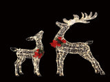 Jingle Jollys Christmas Lights 2pcs Reindeer Set Fairy Light 170 LED Decorations XMAS-MOT-2DEER-WARM