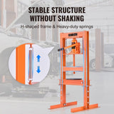 Hydraulic Shop Press 6 Ton with Press Plates H-Frame Benchtop Press Stand V952-QJDSQCYYJCS6T0LECV0