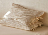 Linen Cotton Pillowcase Pair with Tie Closure Floral Pillow Covers 48x74cm V888-ELOSUNG54962-1