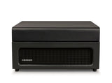 Crosley Voyager Bluetooth Portable Turntable - Black Bundled Crosley Record Storage Display Stand V398-CR8017BSS-BK4