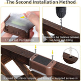 12 Pack Solar Lights Waterproof Solar Powered Lights For Deck, Stairs, Fence, Yard, Patio And V1188-MS-227-2777