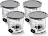 4 Pack Swirl Ice Creami Makers Pints and Lids,NC700 Makers Containers Cups creami accessories V1192-AZ-W-9328