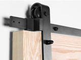 Sliding Barn Door Hardware Kit Heavy Duty Rust Resistant Single Door 3M V178-66897