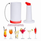 4 Pack Bar Pour Colorful Juice Pouring Bottle Containers 34 Oz Plastic Juice Dispensers for Bar Home V1370-AZ4-10464