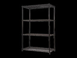 Modular Wire 120x45cm Steel Shelving Black With Fixed Legs For Garage Kitchen Or Retail V63-841031