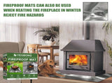 Yegbong Fireproof Mat, Outdoor Lawn Terrace Barbecue Fireproof Silver Rectangular Protective Mat V201-W13188448