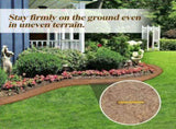 Natural Coconut Mulch Roll for Landscaping 118" L x 7.8 W Garden Edging Border Mat with 50 Pcs V1369-AZ3-W-16305
