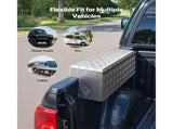 Truck Bed Tool Box, Heavy Duty Aluminum Tool Box with Tread Patterns, Storage Toolbox Chest V952-CZGJX33INCHY6ZBO7001V0